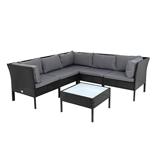 Mewmewcat 17 Tlg Gartensofa Set Garten Lounge Set Gartenlounge Aus Polyrattan Loungegruppe Sitzgruppe Fur Terrasse Garten Poly Rattan Grau Sidra Hospital